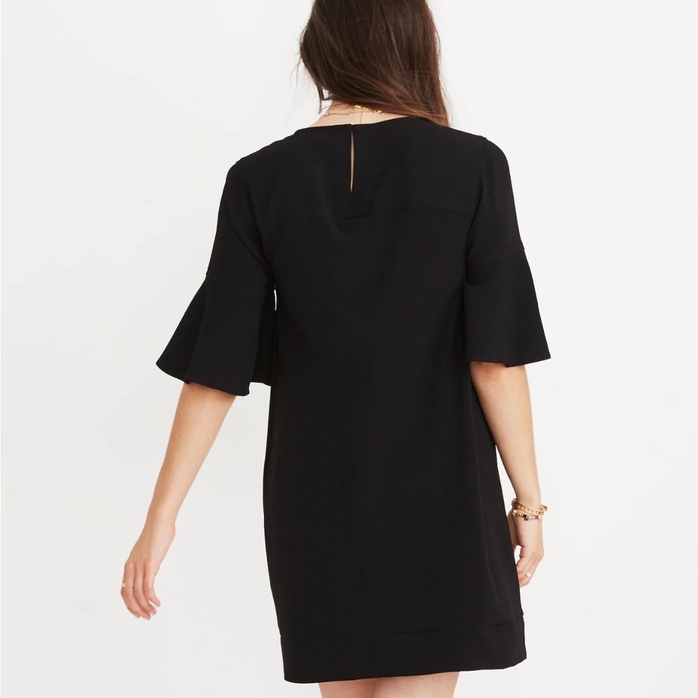 Madewell Flutter Sleeve Mini Dress LBD Small EUC - Picture 4 of 9
